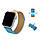 Магнітний ремінець Milanese Loop для Apple Watch Series 8 41 mm | HMU | синьо-жовтий, фото 2