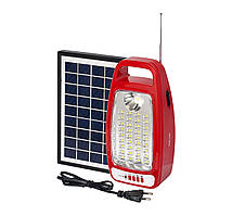 Світильник DELUX REL-104 (6V4.5Ah) 36 LED 12W+1W (сонячна панель радіо) аварійний світлодіодний