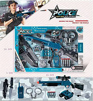 Набір поліцейського з рацією й автоматом 558-242, 5 патронів на присосках. аксесуари