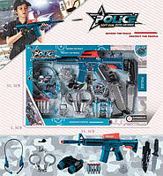Ігровий набір поліцейського для хлопчика з автоматом 558-241, 5 патронів на присосках, аксесуари
