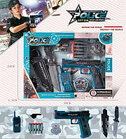 Ігровий набір поліцейського з рацією 558-253, 5 патронів на присосках, аксесуари