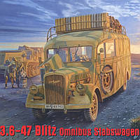 Roden 810 Немецкий штабной автобус Opel 3.6-47 Omnibus (1940 год) Пластиковая Сборная Модель в Масштабе 1:35