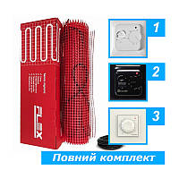 2 м² - Теплый пол под плитку Flex EHM-175 нагревательный мат 350W + механический терморегулятор