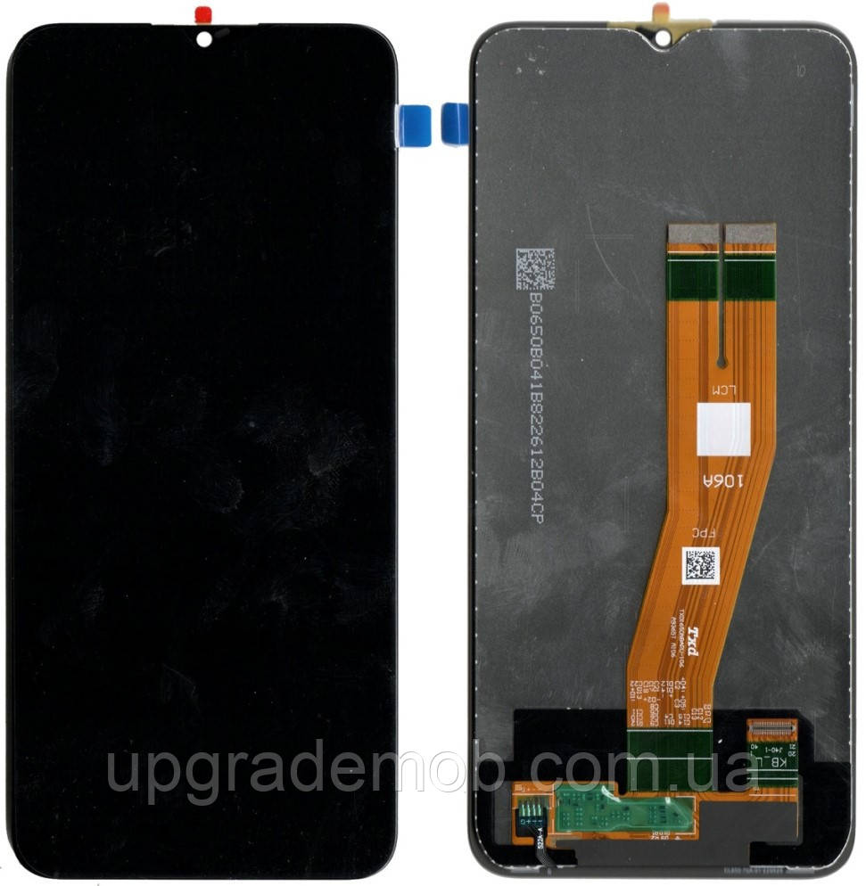 Дисплей модуль тачскрин Samsung A042 Galaxy A04e чорний оригінал сервісне паковання GH81-20227A