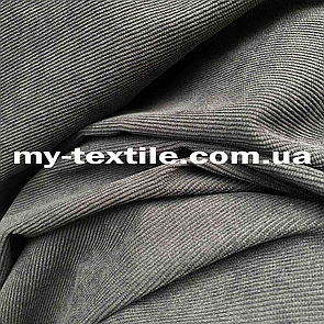 Тканина мікровельвет Темно-сірий