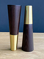 Ножки для мебели конусные, опоры деревянные H.150 D.58-30