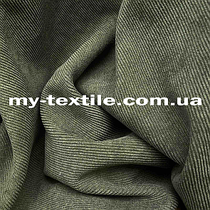 Тканина Мікровельвет Костюмний Хакі