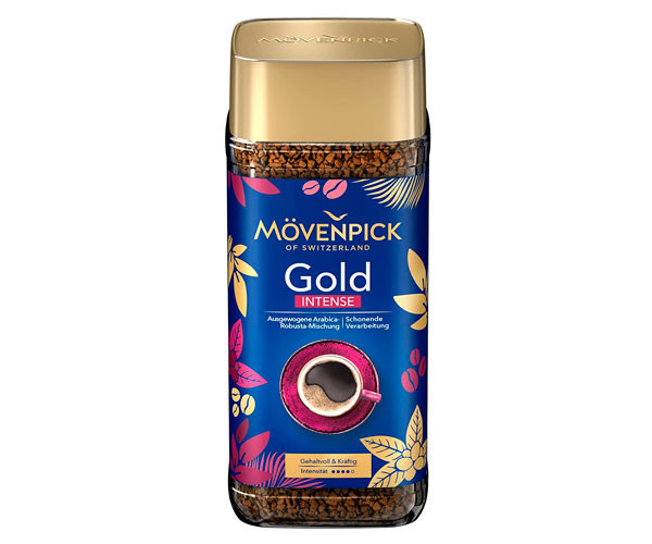 Розчинна кава Movenpick Gold Intense сублімований 200 г у скляній банці, фото 1
