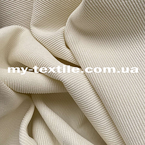 Трикотаж микровельвет Пряжене молоко