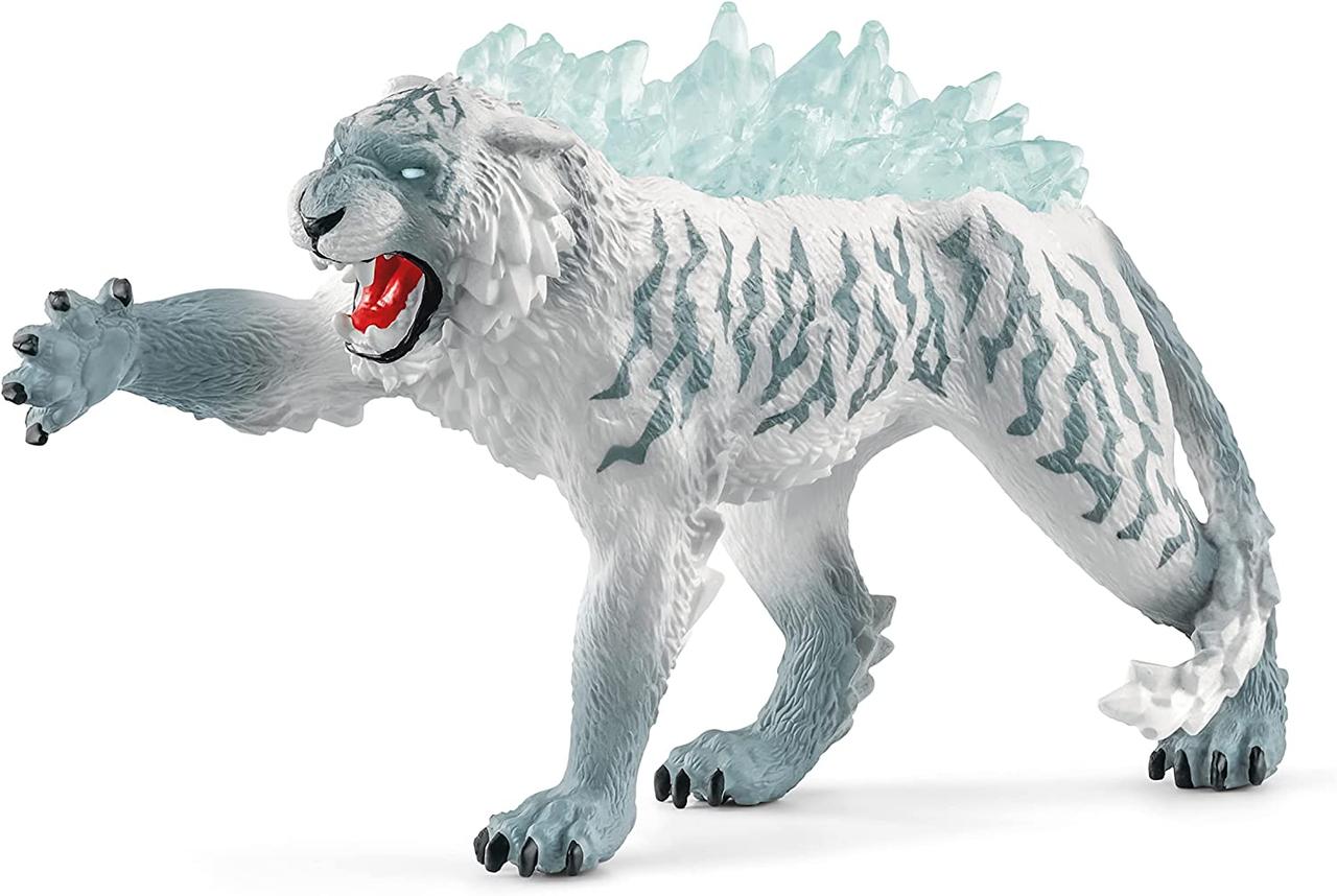 Ice Tiger Schleich Eldrador Creatures Stone Monster Action Figure Toy for Kids Ages 7-12