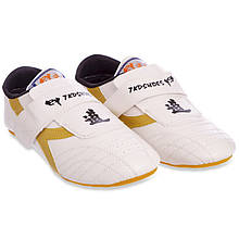 Степки для тхеквондо OB-0190 SP-Sport верх PVC підошва PU білий/золотий