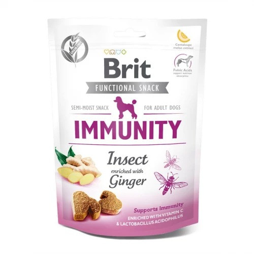 Brit Care Dog Snack Ласощі Brit Care Immunity, для собак, комахи з імбиром - 150 г