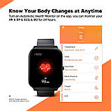 Смарт-годинник H.TANG, фітнес-трекер з монітором серцевого ритму, годинник Fitbit, фото 2