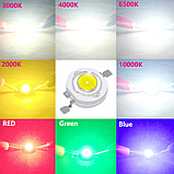 Светодиод 1W 4000K 300mA 3.2-3.4V LED 1W BS Light, фото 3