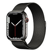 Магнітний ремінець Milanese Loop для Apple Watch SE 40 mm | HMU | чорний