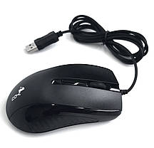 Миша комп'ютерна дротова 4you M1 black (3кн, 1000DPI, 12 міс гарантія), фото 3