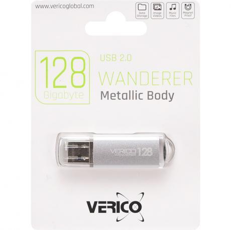 Флешка Verico USB 128Gb Wanderer Silver 600814 MZOPT