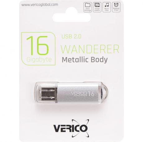 Флешка Verico USB 16Gb Wanderer Silver 600630 MZOPT