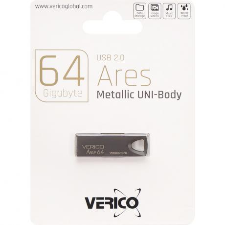 Флешка Verico USB 64Gb Ares Black 602863 MZR MZOPT