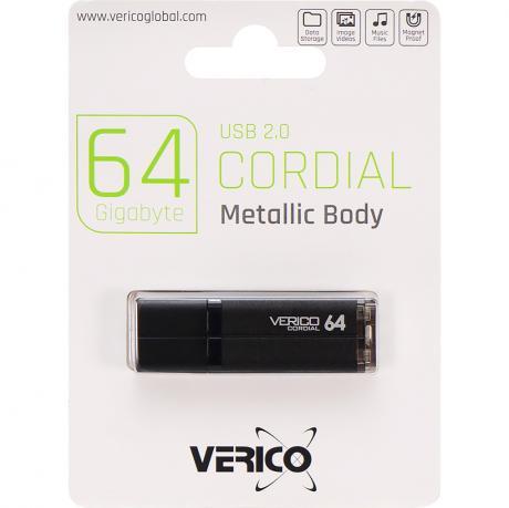 Флешка Verico USB 64Gb Cordial Black 601392 MZOPT