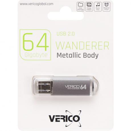 Флешка Verico USB 64Gb Wanderer Gray 600746 MZOPT