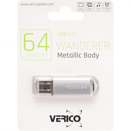 Флешка Verico USB 64Gb Wanderer Silver 600753 MZOPT
