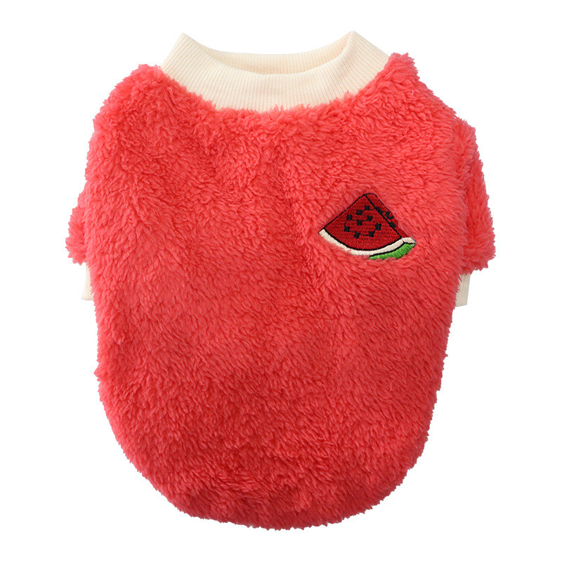 Махровий светр для котів Pet Style "Кавун" Червоний XS, фото 1