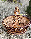 Корзина плетена з лози пасхальна. Арт:4057, фото 2