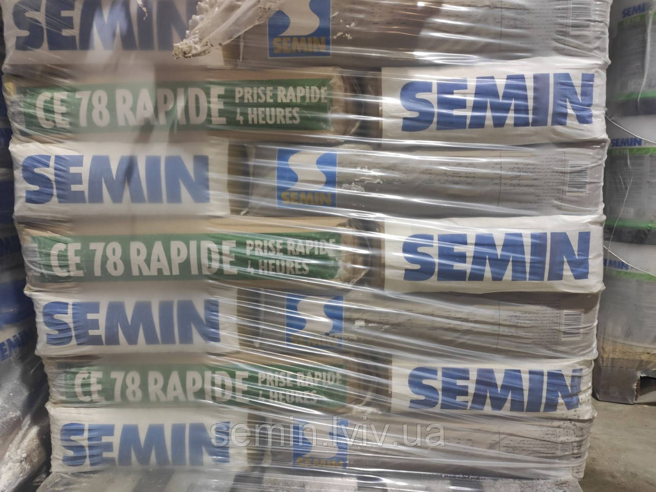 Шпаклівка стартова SEMIN RAPID CE78 25 кг (4год ) Франція.