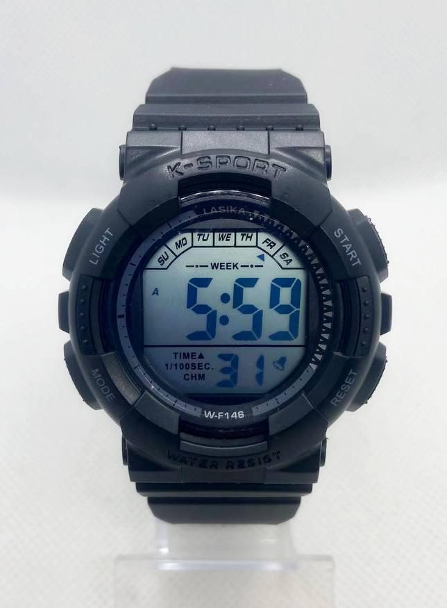 Годинник наручний спортивний вологостійкий Lasika K-Sport W-F146 Чорний ( код: IBW872B ), фото 1