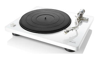 Програвач вінілових дисків Denon DP-400 (напівавтомат, фонокоректор) White (art.235482)