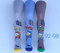 Колготи дитячі для хлопчика принтовані малюнком розміри 92-98