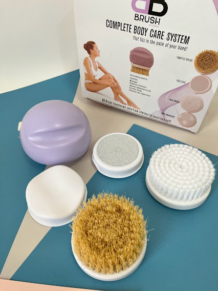 Масажер щітка 4 в 1 Прилад для догляду за обличчям та тілом BB Brush Wellneo