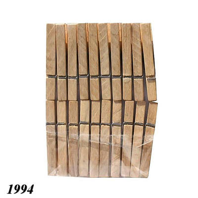 Прищіпка деревяна 20 шт (3шт)