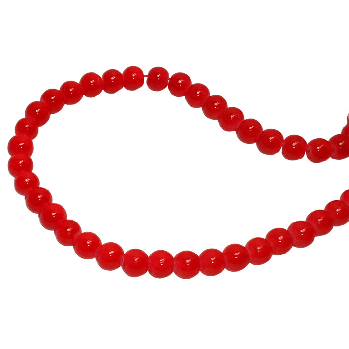 Намистини 4 мм для Біжутерії Червоні, тон 137, Фурнітура для Прикрас Кольє Браслетів Брошок, фото 1