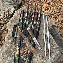 Набір шампурів з підставкою ТУРИСТ BS95 Gorillas BBQ в чохлі з брезенту