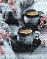 Картина по номерам "Кофе в чашках" BrushMe холст на подрамнике 40x50см BS52053