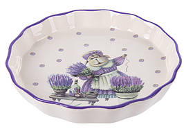 Блюдо для запікання керамічне Лавандова історія 24 см 940-283
