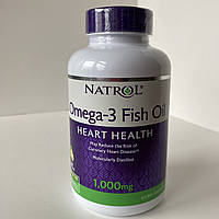 Natrol Omega 3 Fish oil, Риб ячий жир з омега 3, натуральний лимонний смак, 1000 мг, 150 капсул