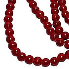 Намистини 6 мм для Біжутерії Темно Червоні, тон 132, Фурнітура для Прикрас Браслетів Брошок Намиста, фото 4