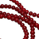 Намистини 6 мм для Біжутерії Темно Червоні, тон 132, Фурнітура для Прикрас Браслетів Брошок Намиста, фото 3