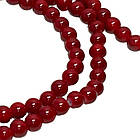 Намистини 6 мм для Біжутерії Темно Червоні, тон 132, Фурнітура для Прикрас Браслетів Брошок Намиста, фото 5