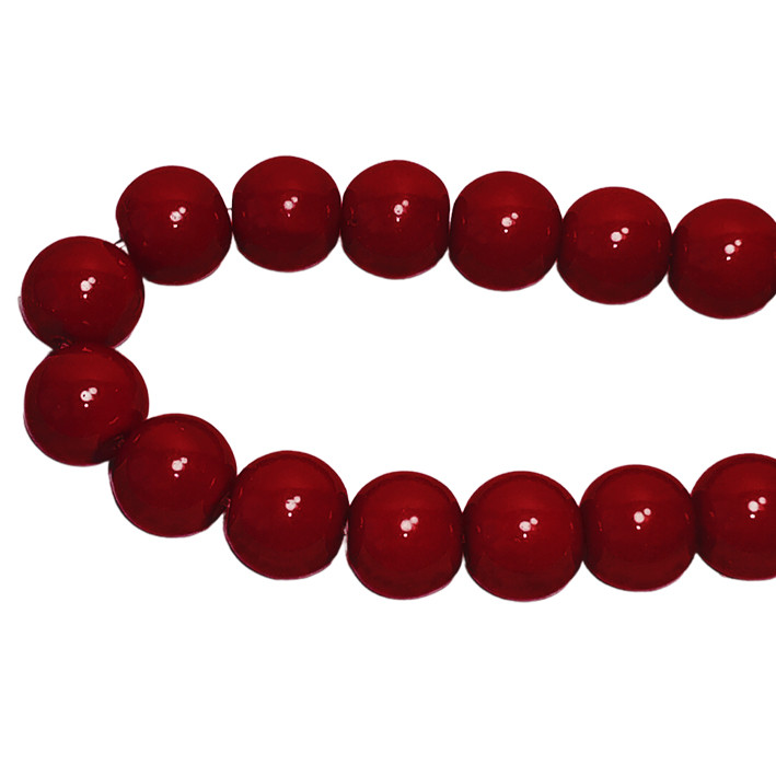 Намистини 6 мм для Біжутерії Темно Червоні, тон 132, Фурнітура для Прикрас Браслетів Брошок Намиста, фото 1