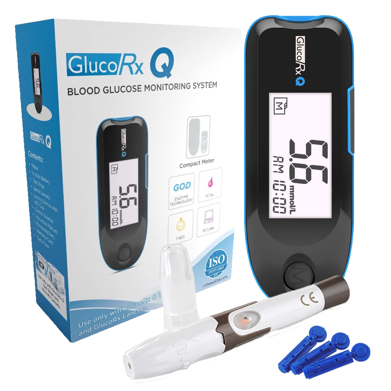 Система Контроля Уровня Глюкозы в Крови GlucoRx Q — Купить Недорого на ...