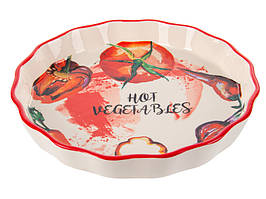 Блюдо для запікання керамічне Овочі 25 см