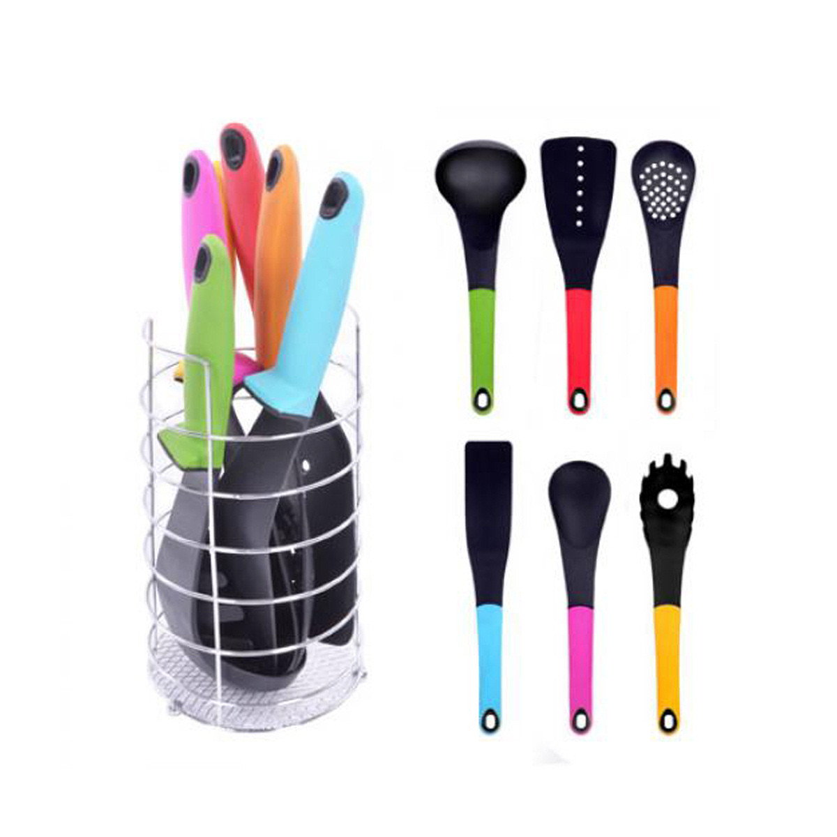 Кухонний набір з підставкою STENSON 7 предметів (H12044)