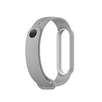 Ремінець для фітнес-браслета Xiaomi Mi Band 5, 6, 7 сірий, фото 3