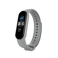 Ремінець для фітнес-браслета Xiaomi Mi Band 5, 6, 7 сірий, фото 4