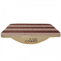 Деревянная балансировочная доска по Бильгоу без разметки SwaeyBoard Cappucino до 150 кг