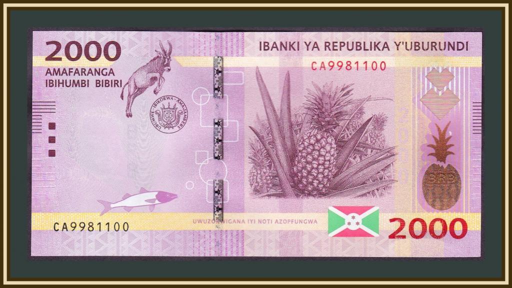 Бурунді 2000242 рік UNC No504, фото 1
